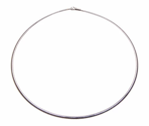 Wit gouden spang omega collier