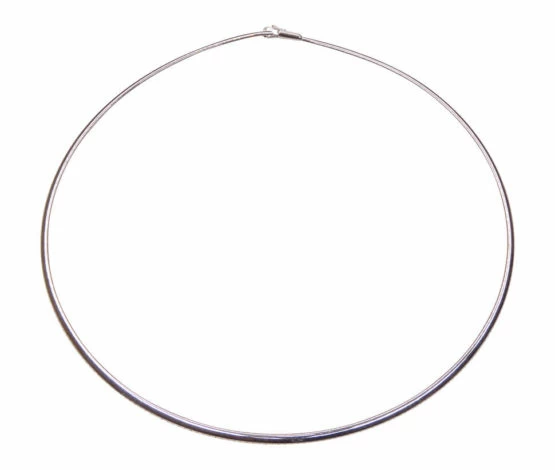 Wit gouden spang omega collier