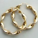 14 karaat Christian geel gouden oorbellen