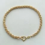 14 karaat gouden vossenstaart armband