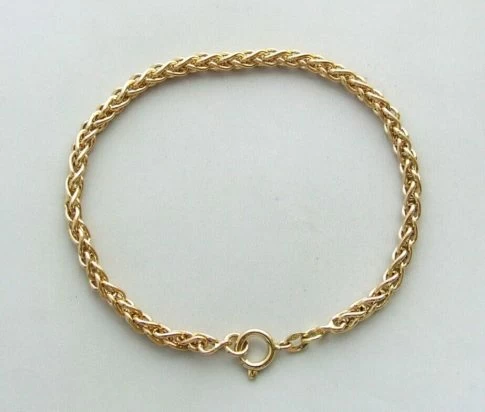 14 karaat gouden vossenstaart armband