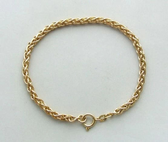 14 karaat gouden vossenstaart armband