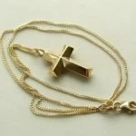 Gouden Collier Met Kruis 1