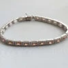 14 karaat gouden armband met zirkonia en citrien