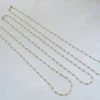 14 karaat gouden collier met balletjes
