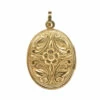 14 karaat geel gouden medaillon hanger