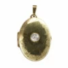 14 karaat gouden medallion met zirkonia