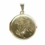 Geel gouden medaillon