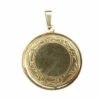 Geel gouden medaillon classic