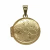 Geel gouden medaillon lotus bloem