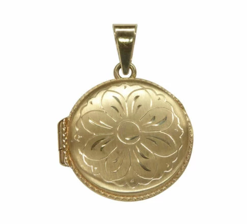 Geel gouden medaillon lotus bloem