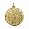 Geel gouden medaillon met motief