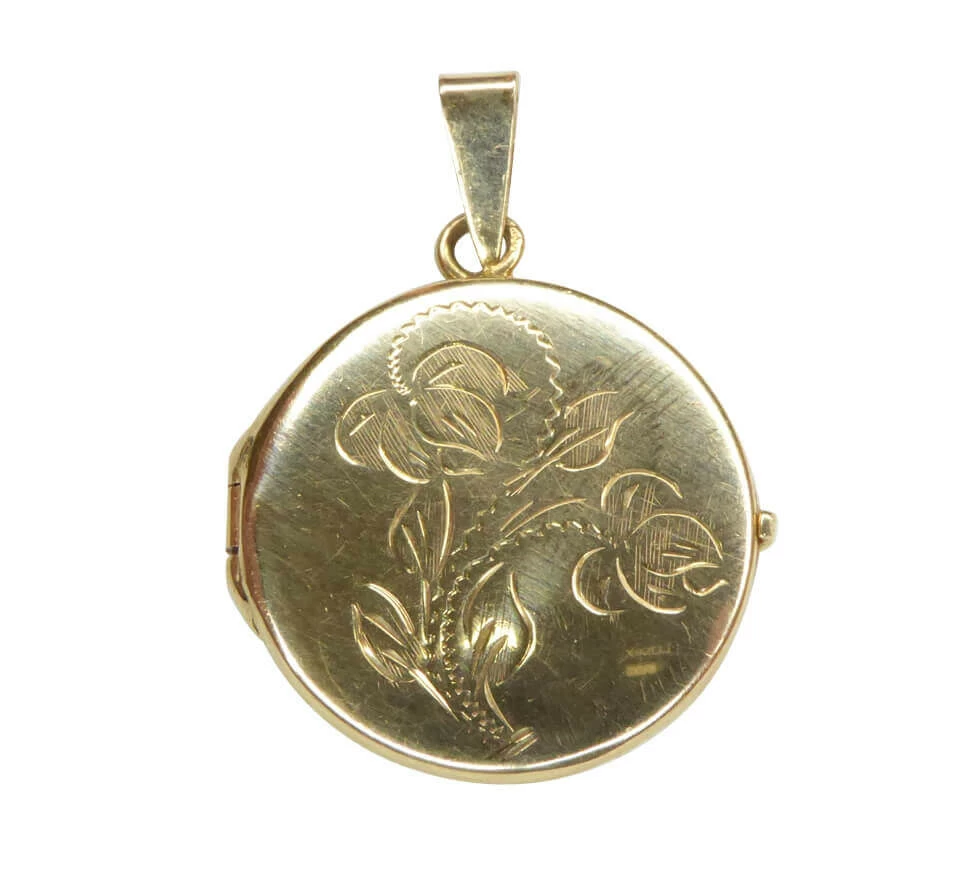Geel gouden medaillon