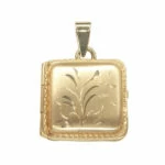 Gouden vierkante medaillon