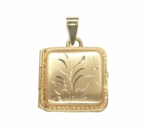 Gouden vierkante medaillon