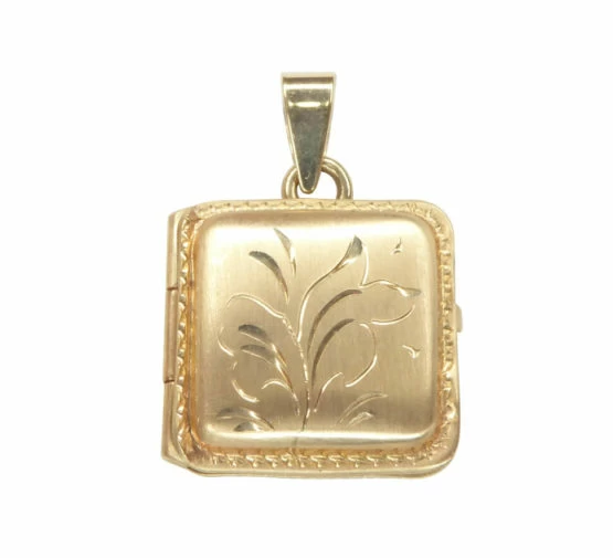 Gouden vierkante medaillon