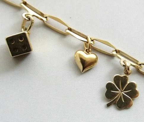 14 karaat closed forever armband