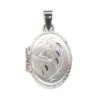 14 karaat wit gouden medaillon