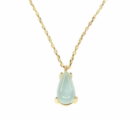 Gouden ketting met chalcedoon