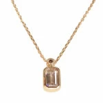 Rose gouden ketting met hanger