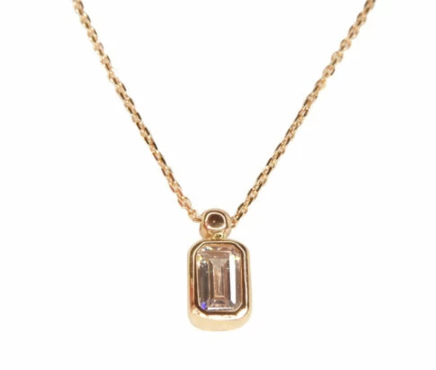 Rose gouden ketting met hanger