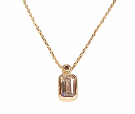 Rose gouden ketting met hanger