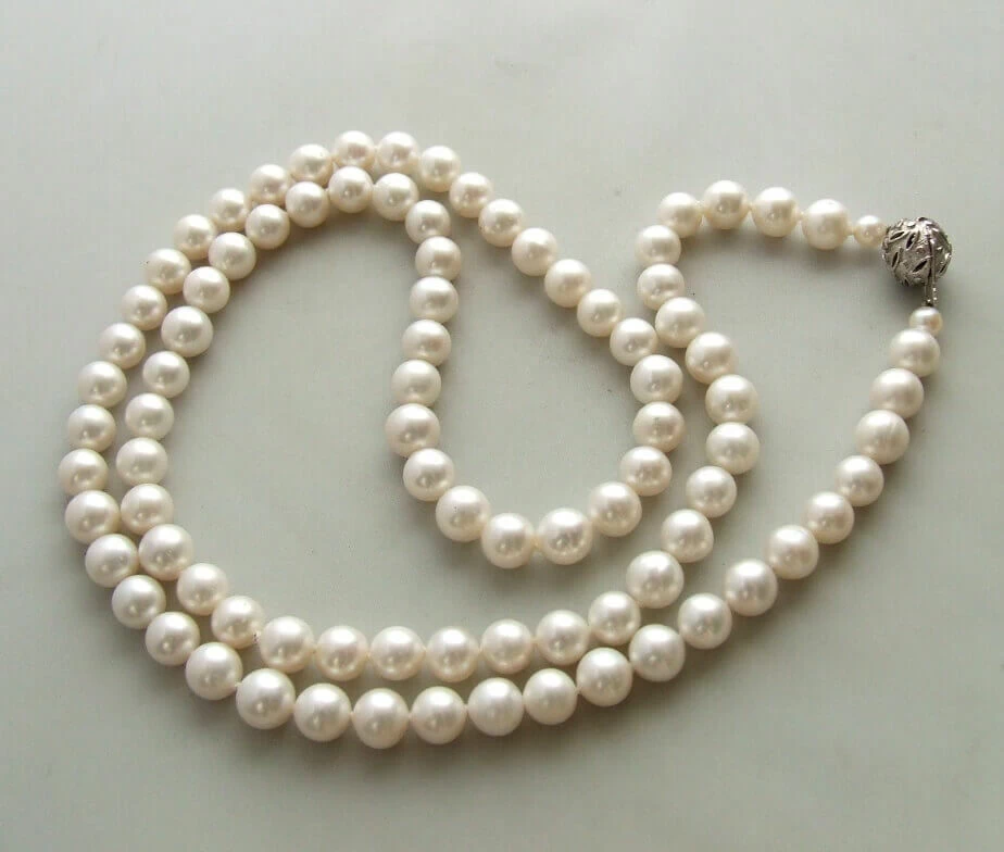 18 karaat gouden collier met parels