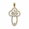 14 karaat gouden fantasie kruis