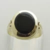 Christian 14 karaat gouden ring met onyx