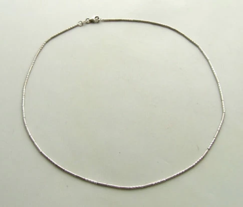 14 karaat Christian wit gouden collier