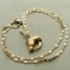 14 karaat gouden collier met paarden hanger