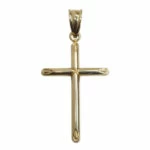 Geel gouden holle kruis