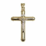 Gouden kruis met korpus hanger