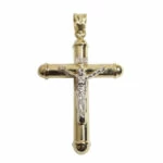 Wit en geel gouden kruis