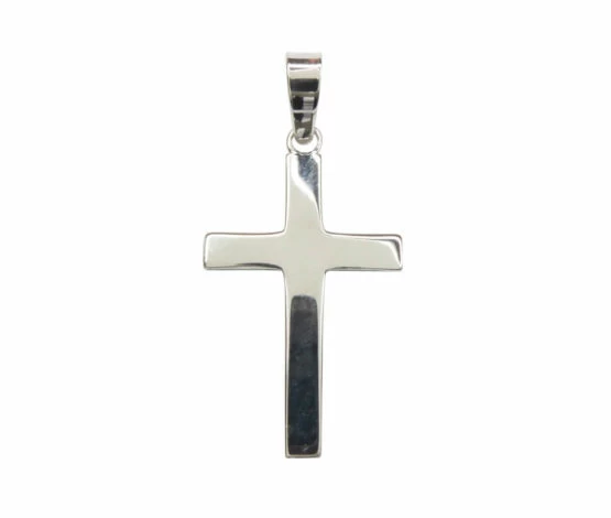 Wit gouden kruis hanger Wit gouden kruis hanger