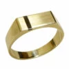 14 karaat geel gouden onyx zegelring