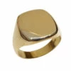 14 karaat massief gouden cachet ring