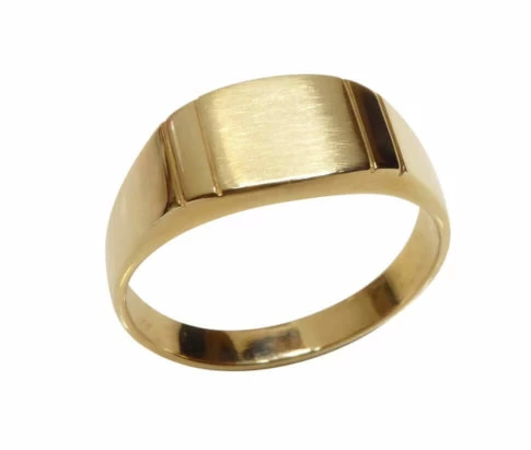 Christian 14 karaat geel gouden cachet ring