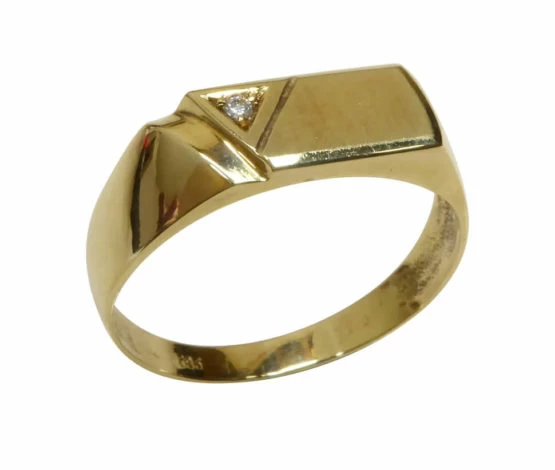 Christian diamanten cachet ring