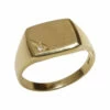 Gouden heren ring cachet model