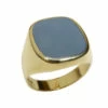 Gouden lagensteen cachet ring
