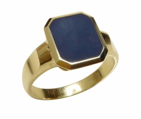 Christian cachet ring met lagensteen