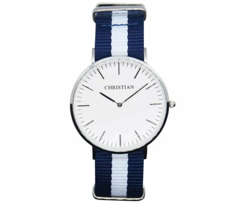Christian Silver Ocean White