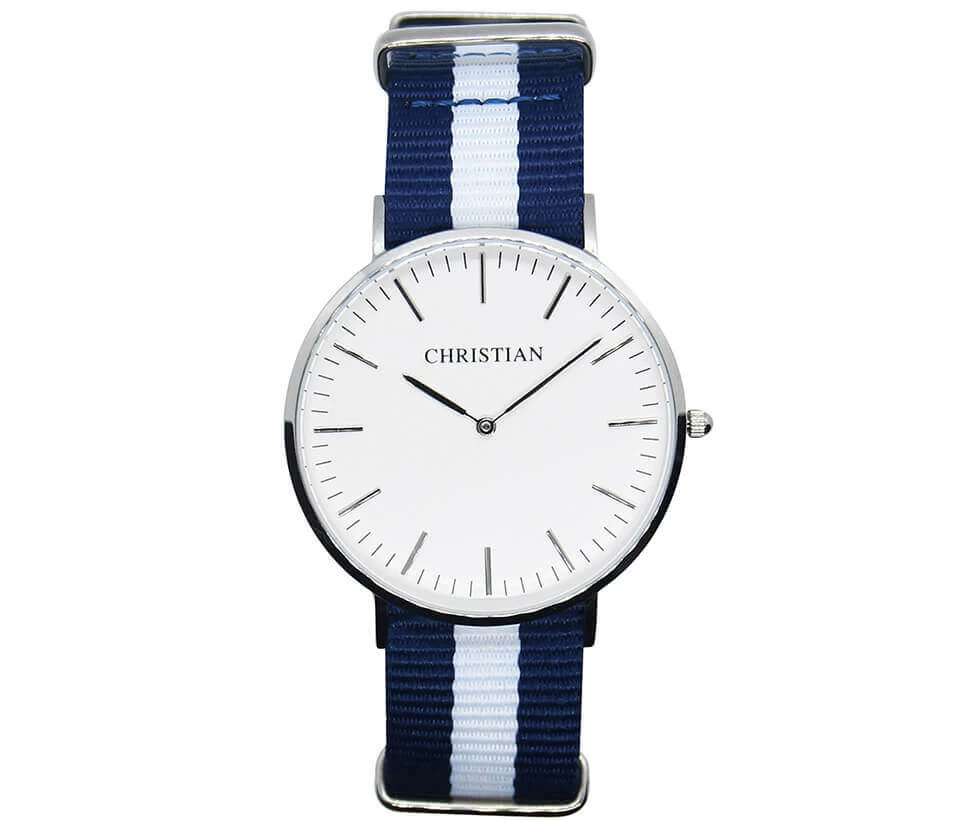 Christian Silver Ocean White