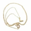 Gouden ketting met L hanger