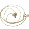 Gouden ketting met P zirkonia hanger
