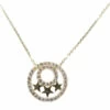 Gouden zirkonia sterren hanger