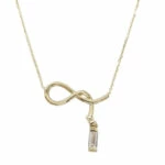 Gouden fantasie zirkonia hanger