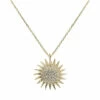Gouden zirkonia zonnehanger