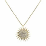 Gouden zirkonia zonnehanger